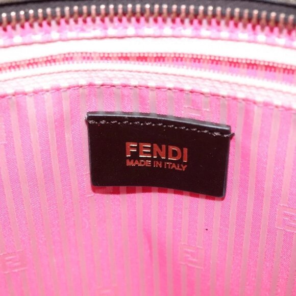 FENDI Zucca Canvas Tote Bag Brown Black Auth 136151 - Picture 11 of 16